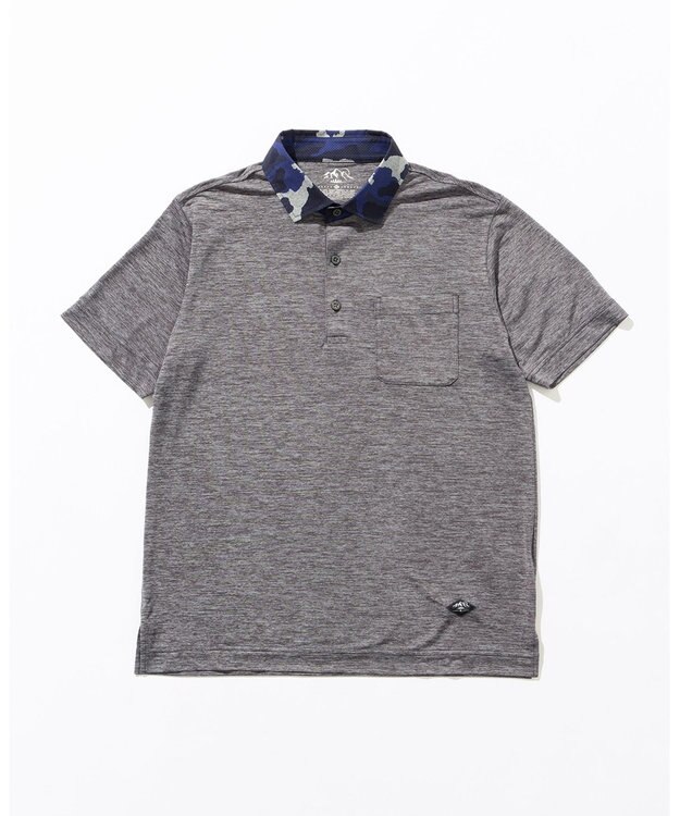 JOSEPH ABBOUD MOUNTAIN 【接触冷感・男女兼用】クールスキンガードポロシャツ ライトグレー系