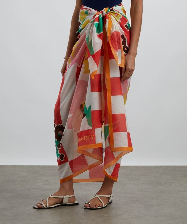 LIBERTY. マリアンナズ ブーケ 130x170 コットンサロン レッド