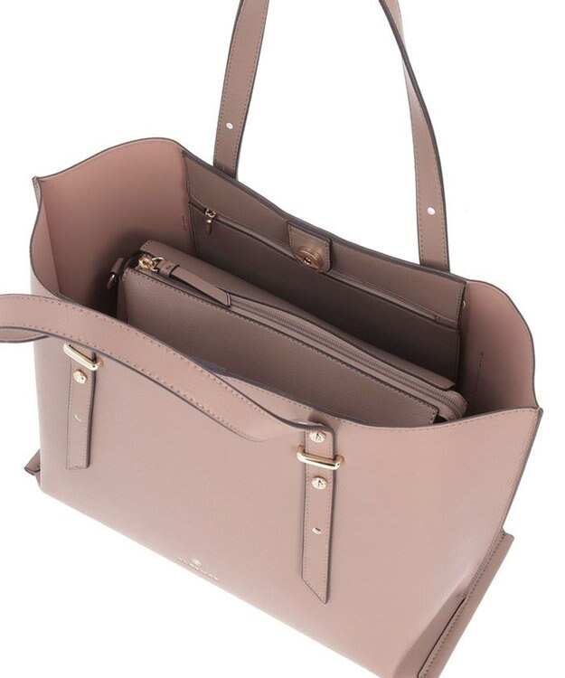 CLATHAS モス トートバッグ（ポシェット付き） グレージュ