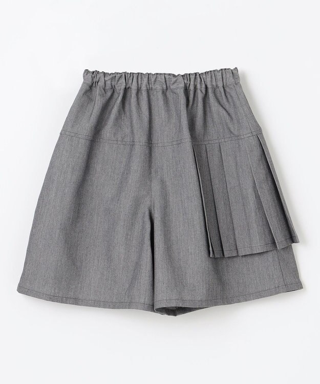 組曲 KIDS 【110-140㎝】プリーツ ショートパンツ グレー