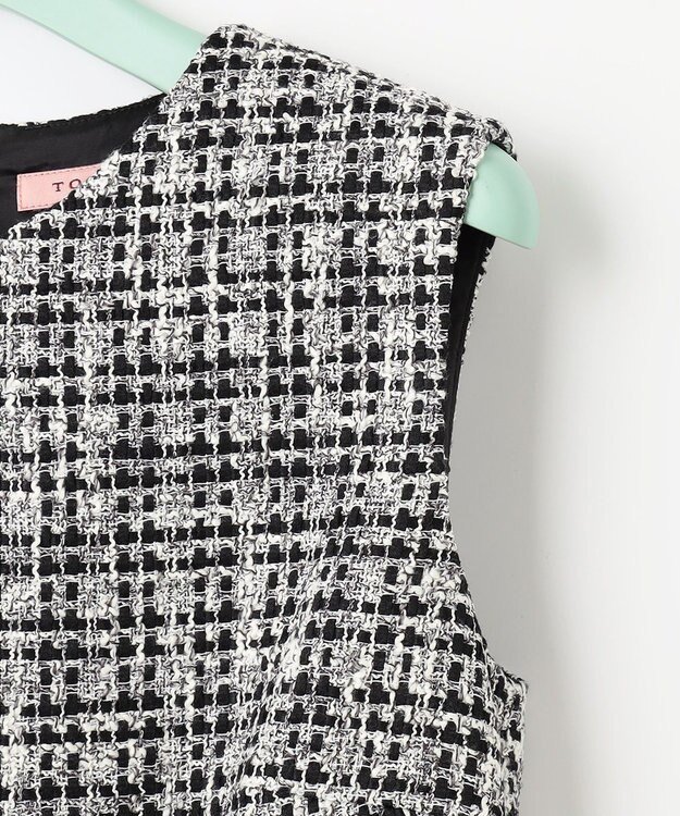 TOCCA 【洗える】SHARBET TWEED ドレス モノトーン系
