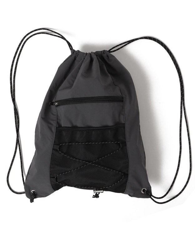 WEGO 【ユニセックス着用ITEM】コードデザインナップサック グレー