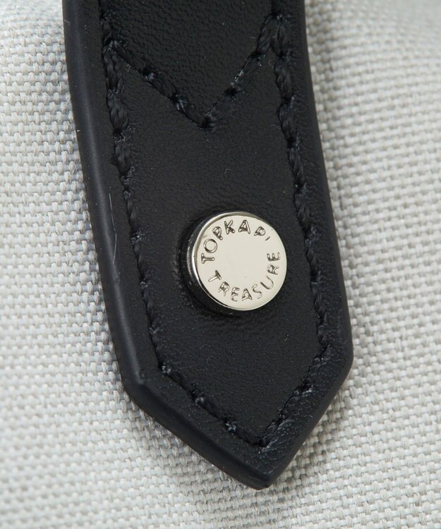 TOPKAPI 【TREASURE TOPKAPI】ナイロンコンビ 2way チェンジング トートバッグ ショルダーベルト付き ライトグレー