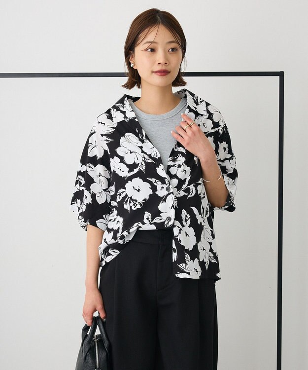 CRAFT STANDARD BOUTIQUE レーヨン総柄シャツ Flower