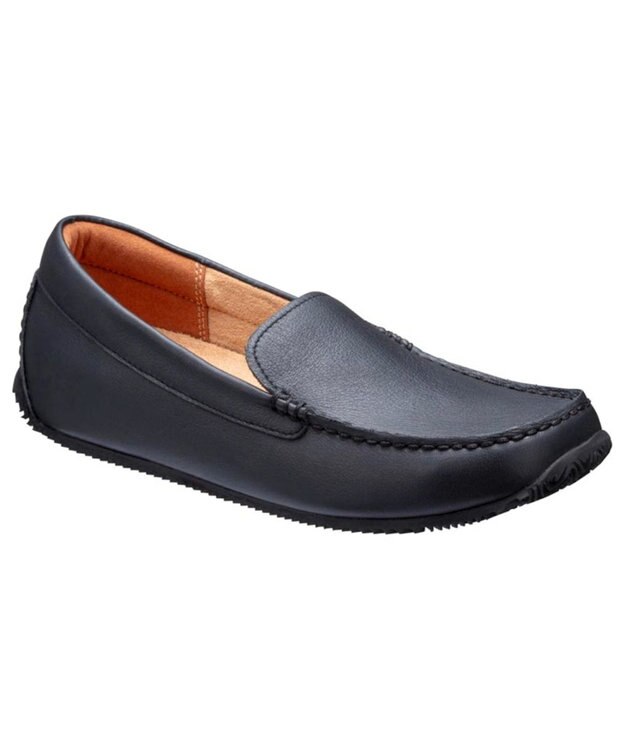 REGAL FOOT COMMUNITY 【レッドウッドリバー レディース】R04A モカシンスリッポン フラットシューズ ブラック