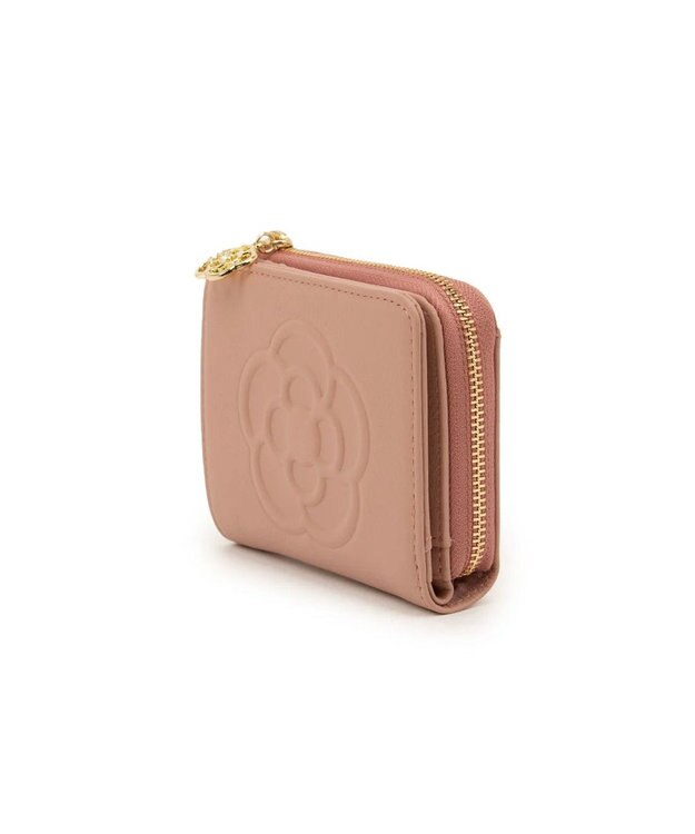 CLATHAS ワッフル 二つ折り財布 ピンク