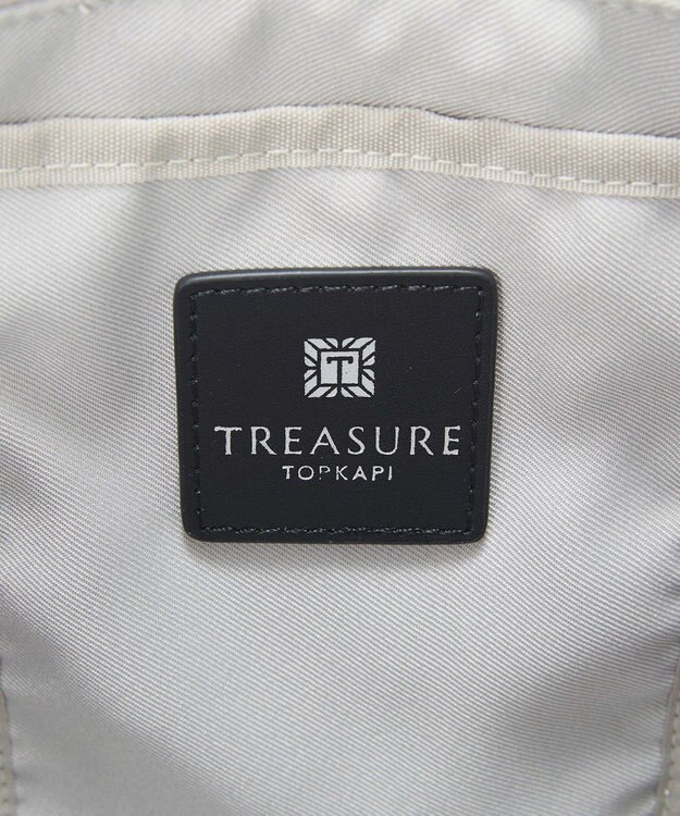 TOPKAPI 【TREASURE TOPKAPI】ナイロンコンビ 2way チェンジング トートバッグ ショルダーベルト付き ライトグレー