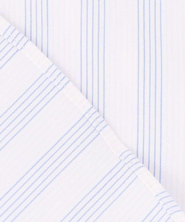 J.PRESS MEN 【PREMIUM PLEATS / 形態安定】ダッパーストライプシャツ / B.D. サックスブルー系1