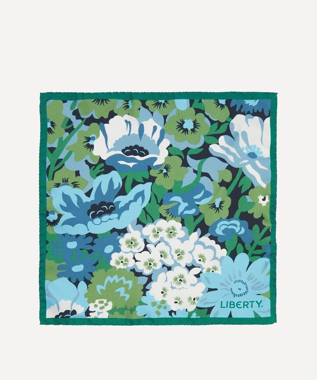 LIBERTY. ロード ソープ シルクポケットチーフ グリーン