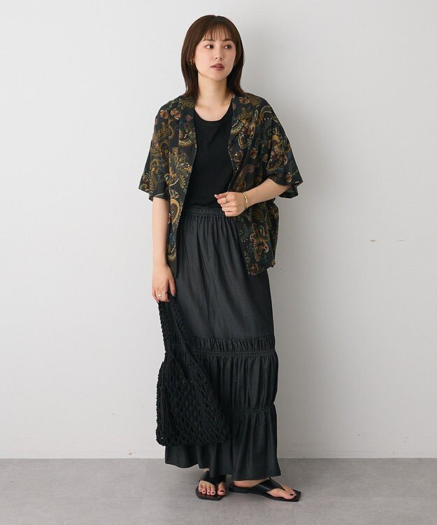 CRAFT STANDARD BOUTIQUE レーヨン総柄シャツ Paisley