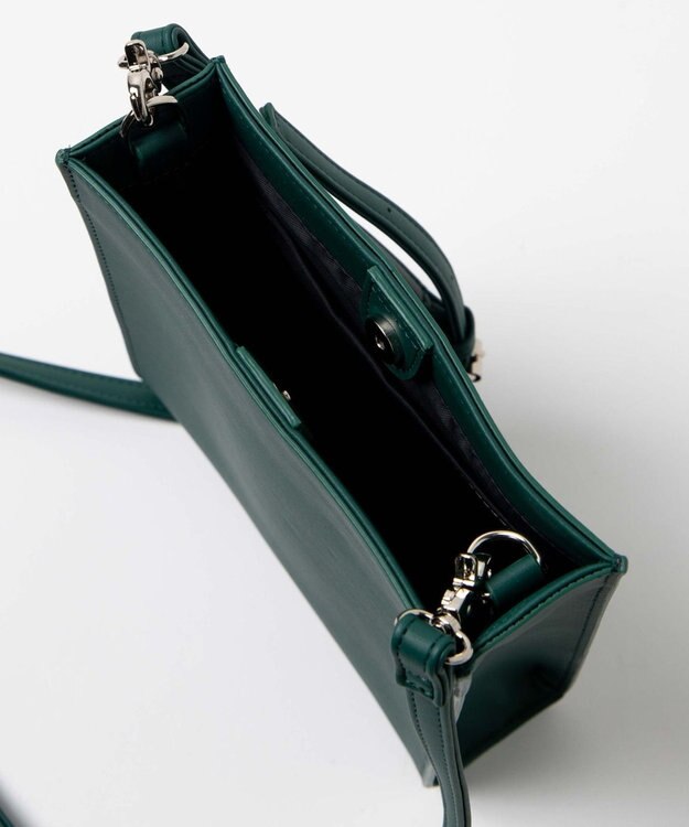 WEGO PUスクエアショルダー ダークグリーン