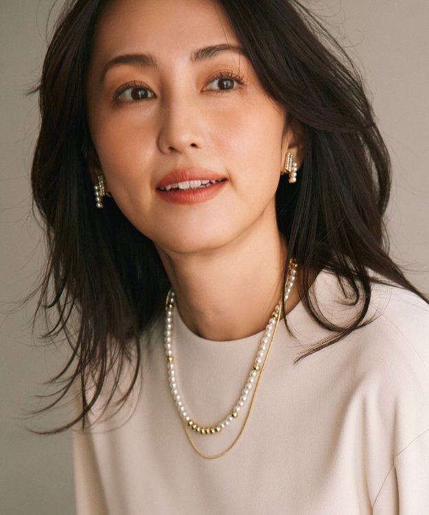 パール&メタルチェーンネックレス / 組曲 | ファッション通販