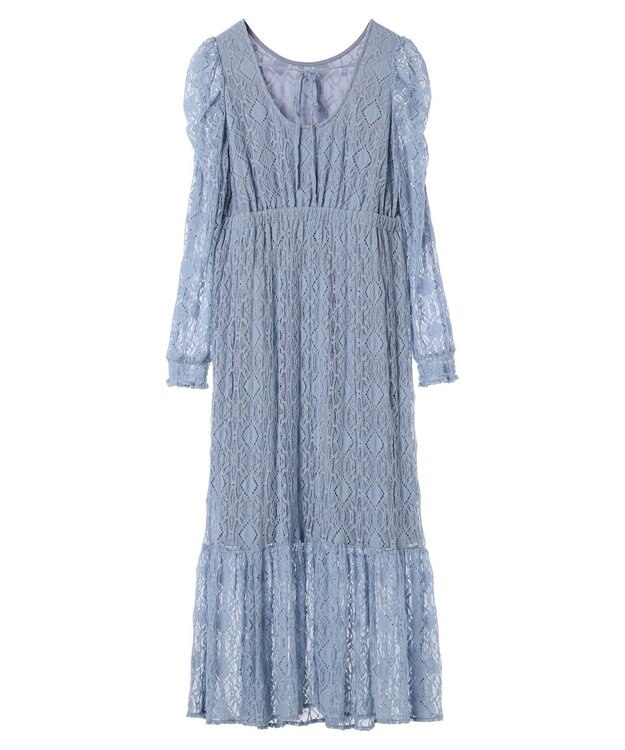 earth music&ecology 総レースワンピース Blue
