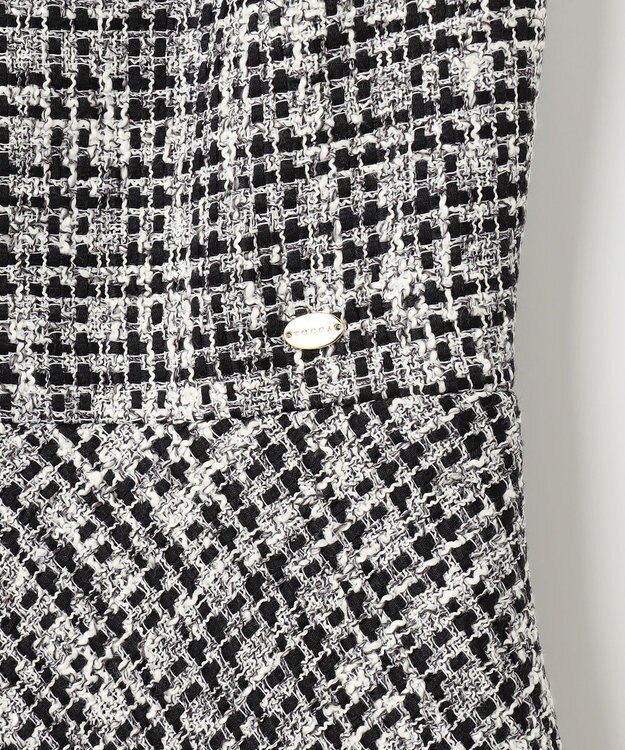 TOCCA 【洗える】SHARBET TWEED ドレス モノトーン系