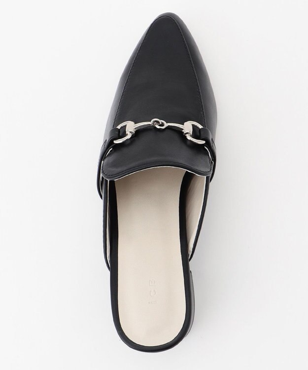 ICB ポインテッドローファーミュール ブラック系