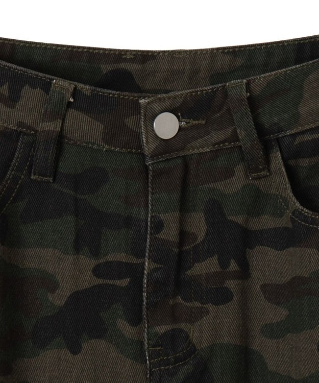 WEGO カモフラジップカーゴスカート カーキ