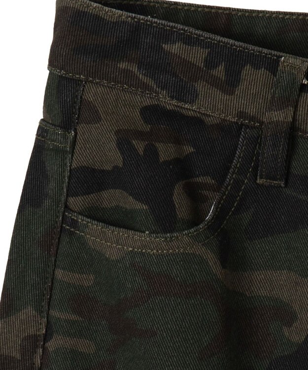 WEGO カモフラジップカーゴスカート カーキ