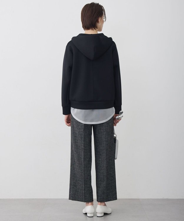 ICB 【WEB限定カラーあり】ソフトダンボール ジップアップ フーディ ブラック