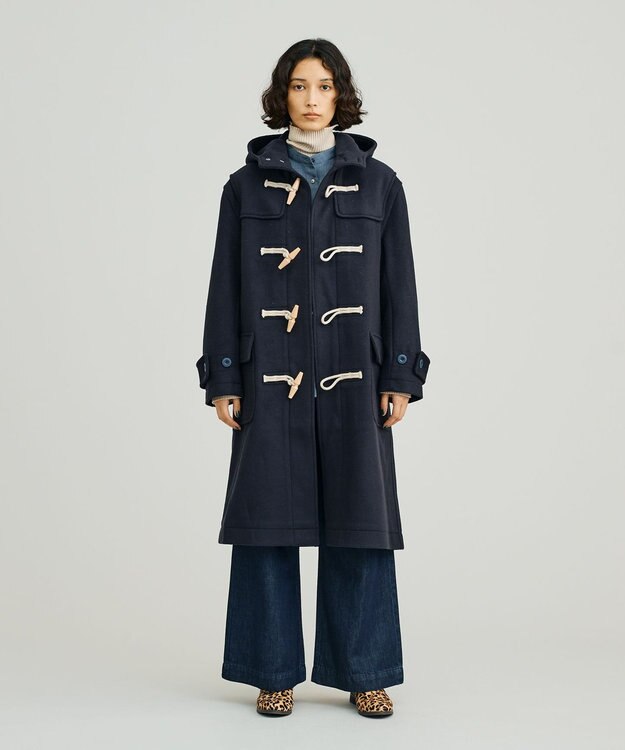 J.PRESS YORK STREET 【UNISEX】メルトン ダッフルコート ネイビー系