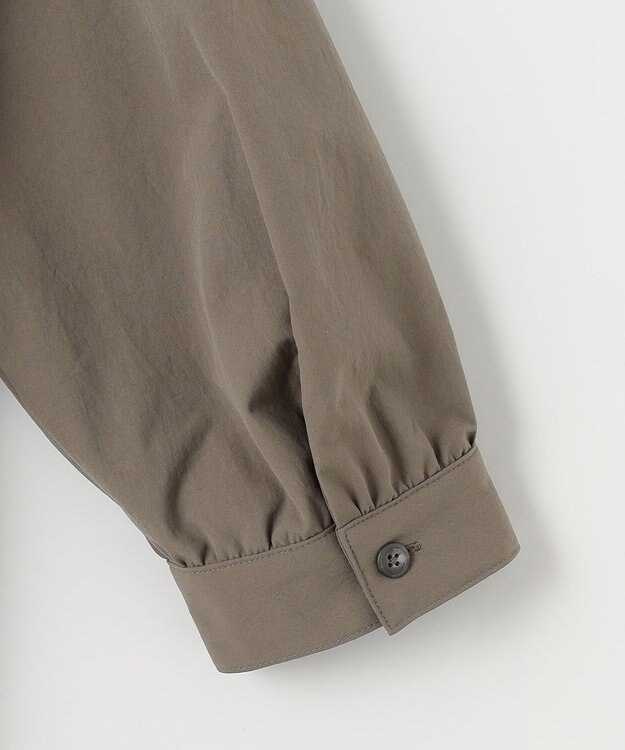 J.PRESS LADIES L 【洗える】RENUソフトタイプライター シャツ ワンピース モカ系