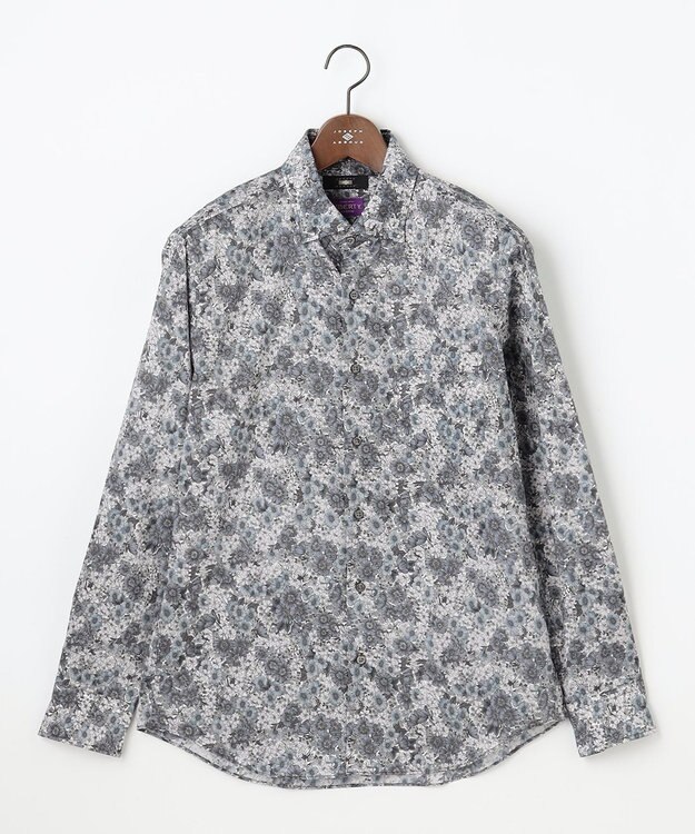 JOSEPH ABBOUD 【リバティ】ブラックレーベル リバティプリントシャツ グレー系5