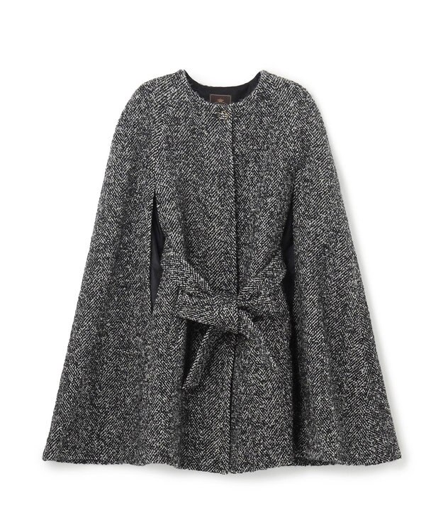 TOCCA 【消臭】SNOWBERRY POCKET TWEED ポンチョ ブラック系5