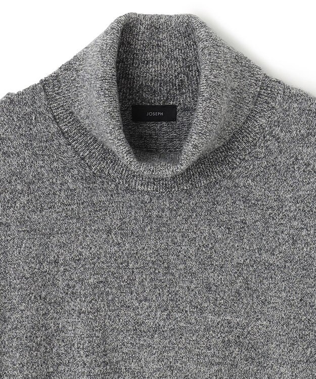 JOSEPH HOMME ピュアカシミヤ　タートルネックニット ライトグレー系