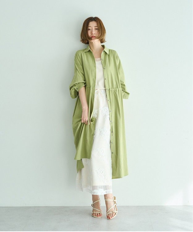 YECCA VECCA チュールMIXリブインナー Ivory