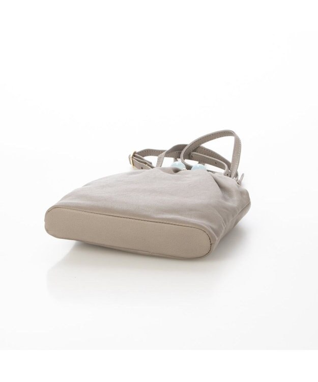 UNBILLION 【テレビ ドラマ着用アイテム】perche ジェムストーンガマグチモバイルショルダー ライトグレー