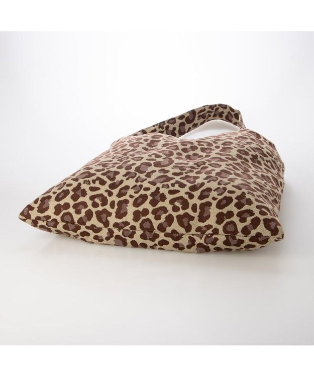 UNBILLION カシュカシュ cachecache / レオパードジャガードワンショルダートート ブラウン