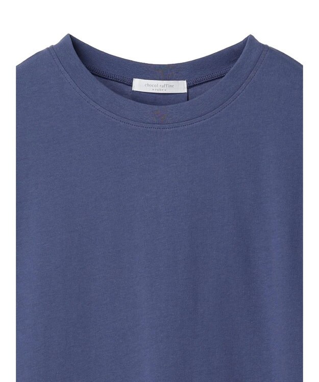 Green Parks 布帛レイヤー半袖チュニック Blue