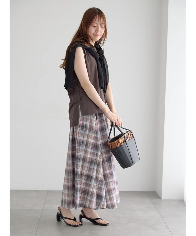 Te chichi 14GミドルVネックカーディガン《2026 SUMMER LOOK item》 ブラック