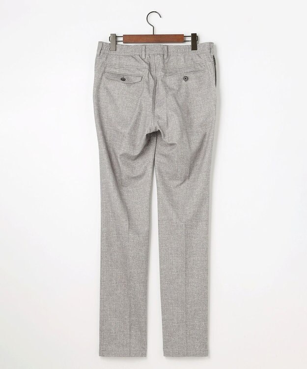 JOSEPH ABBOUD 【ストレッチ/ウエストも伸びる】ウールライクフランネルジャージーパンツ ライトグレー系