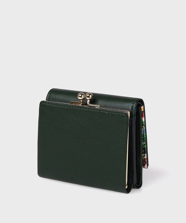 Paul Smith マーガレットプリントトリム 3つ折り財布 ダークグリーン