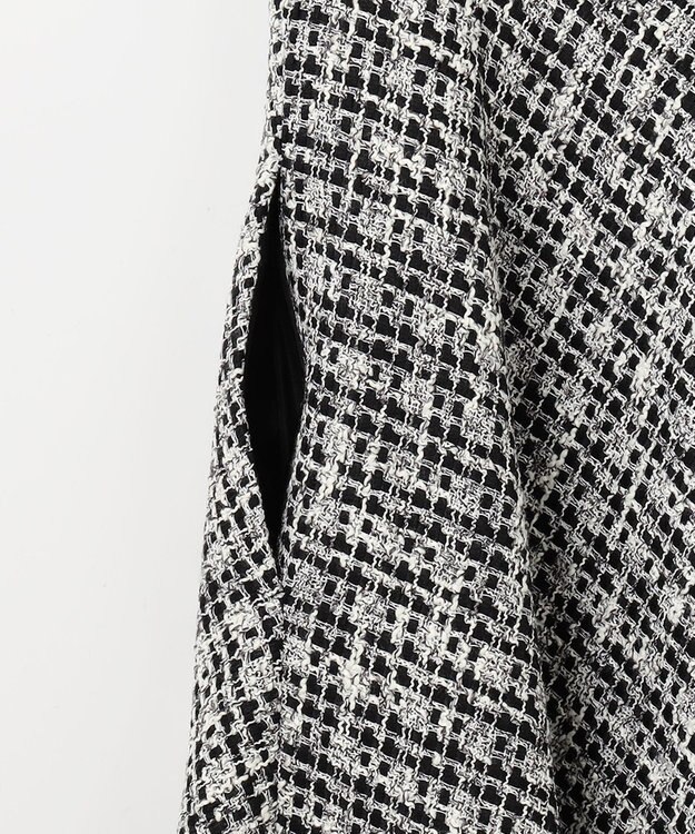 TOCCA 【洗える】SHARBET TWEED ドレス モノトーン系