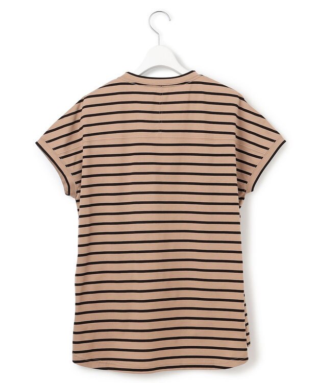 J.PRESS YORK STREET 【WOMEN】フレンチスリーブ ボーダーTシャツ ブラウン系1