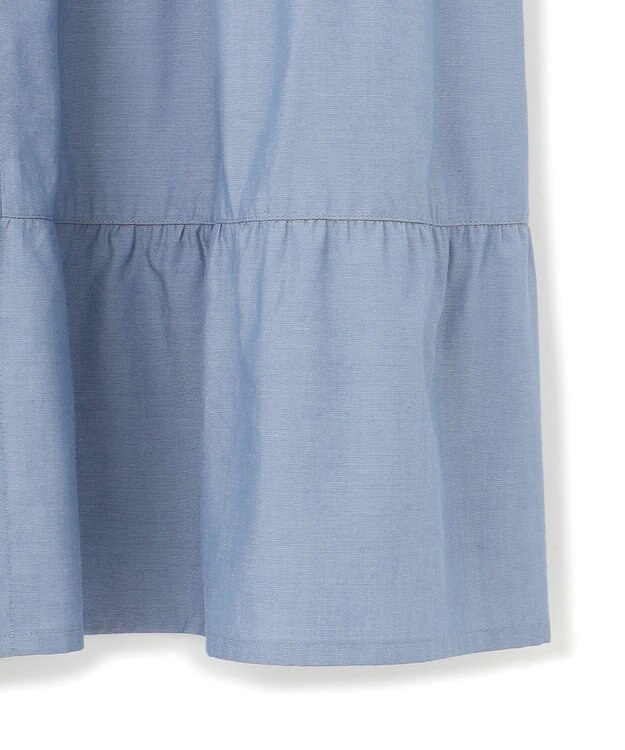 J.PRESS YORK STREET 【WOMEN】ティアード ワンピース ブルー系