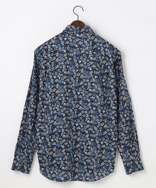 JOSEPH ABBOUD 【ジョセフ・アブード氏セレクト・英国LIBERTY社】リバティ シャツ ネイビー系6