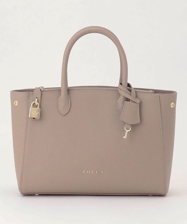 TOCCA HAPPY KEY LEATHERBAG レザーバッグ トープ系