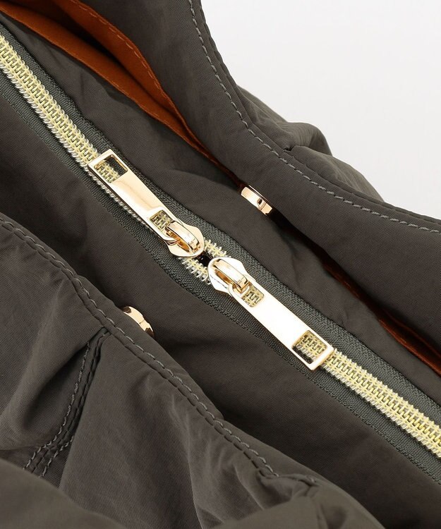 LA BAGAGERIE 【maison vert】 【撥水】リボンフワフワ２WAYトート カーキ