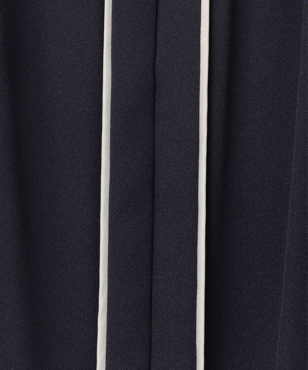 ANY SIS 【2WAY】バイカラーラッフル ブラウス ネイビー×アイボリー