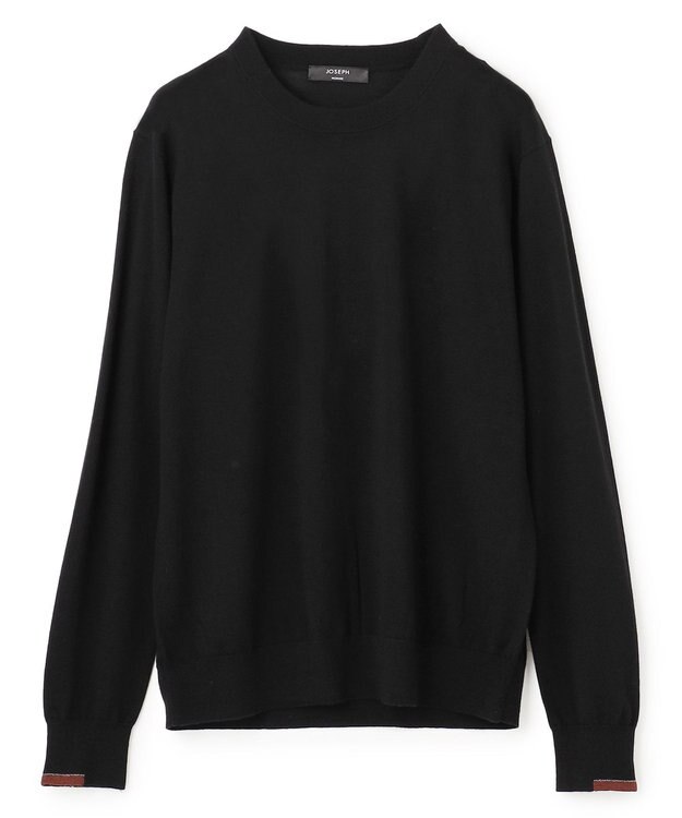 JOSEPH HOMME ウォッシャブルメリノ　クルーネックニット ブラック系
