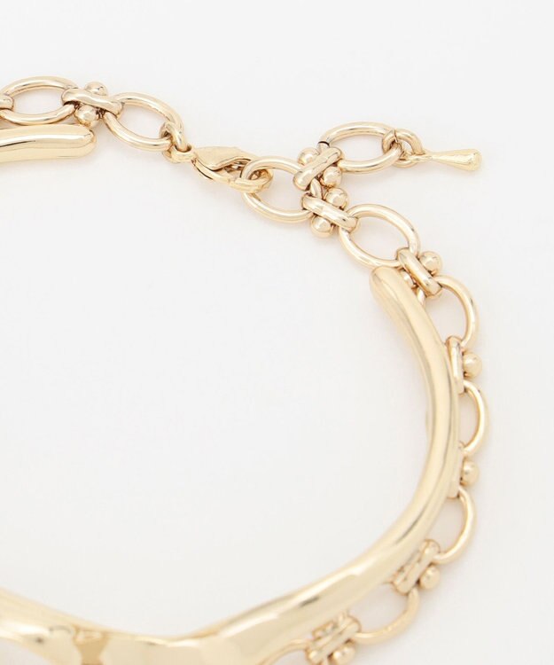 組曲 【2SET】メタルバングル パールセットブレスレット ゴールド系