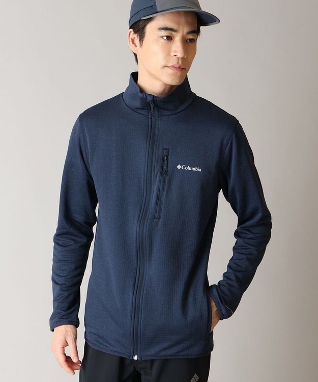 Columbia Columbia/ エッセンシャルハイクグリッドフリースフルジップ /コロンビア Collegiate Navy