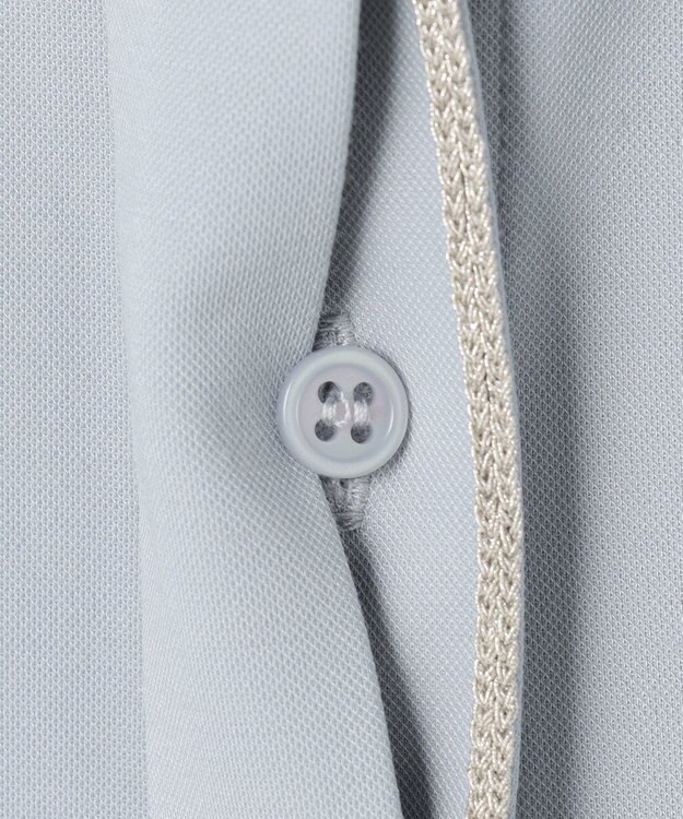 ICB 【洗える】 コンパクトモクロディ バンドカラーカットソー サックスグレー系