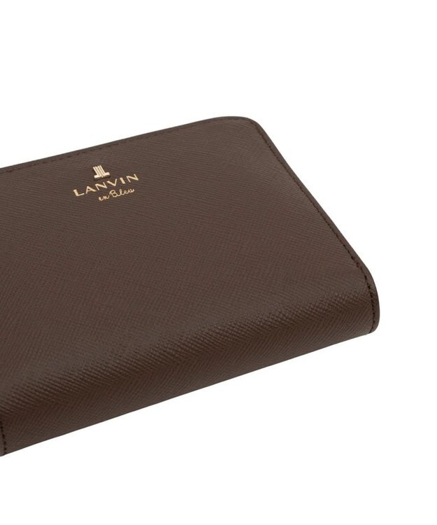 LANVIN en Bleu リュクサンブール 財布機能付きカードケース 濃茶