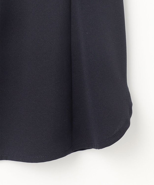 ANY SIS 【2WAY】バイカラーラッフル ブラウス ネイビー×アイボリー