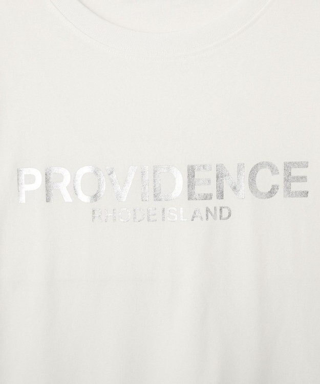 AMERICAN HOLIC SILVERプリント半袖Tシャツ Off White