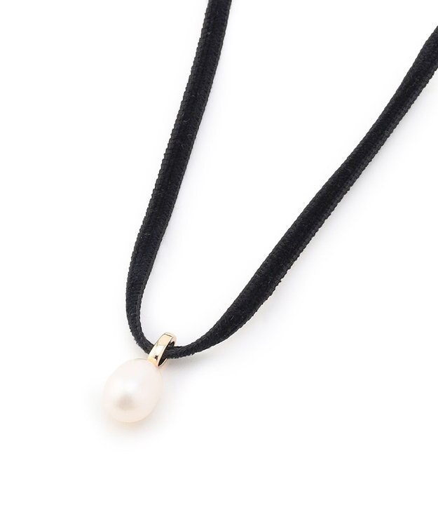 TOCCA TIED WITH PEARL NECKLACE ネックレス ブラック系
