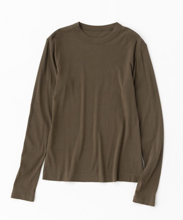 uncrave シアー クルーネックカットソー ブラウン